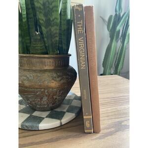 Vintage Hardcover Western Books The Virginian The Cowboy and His Horse set of 2